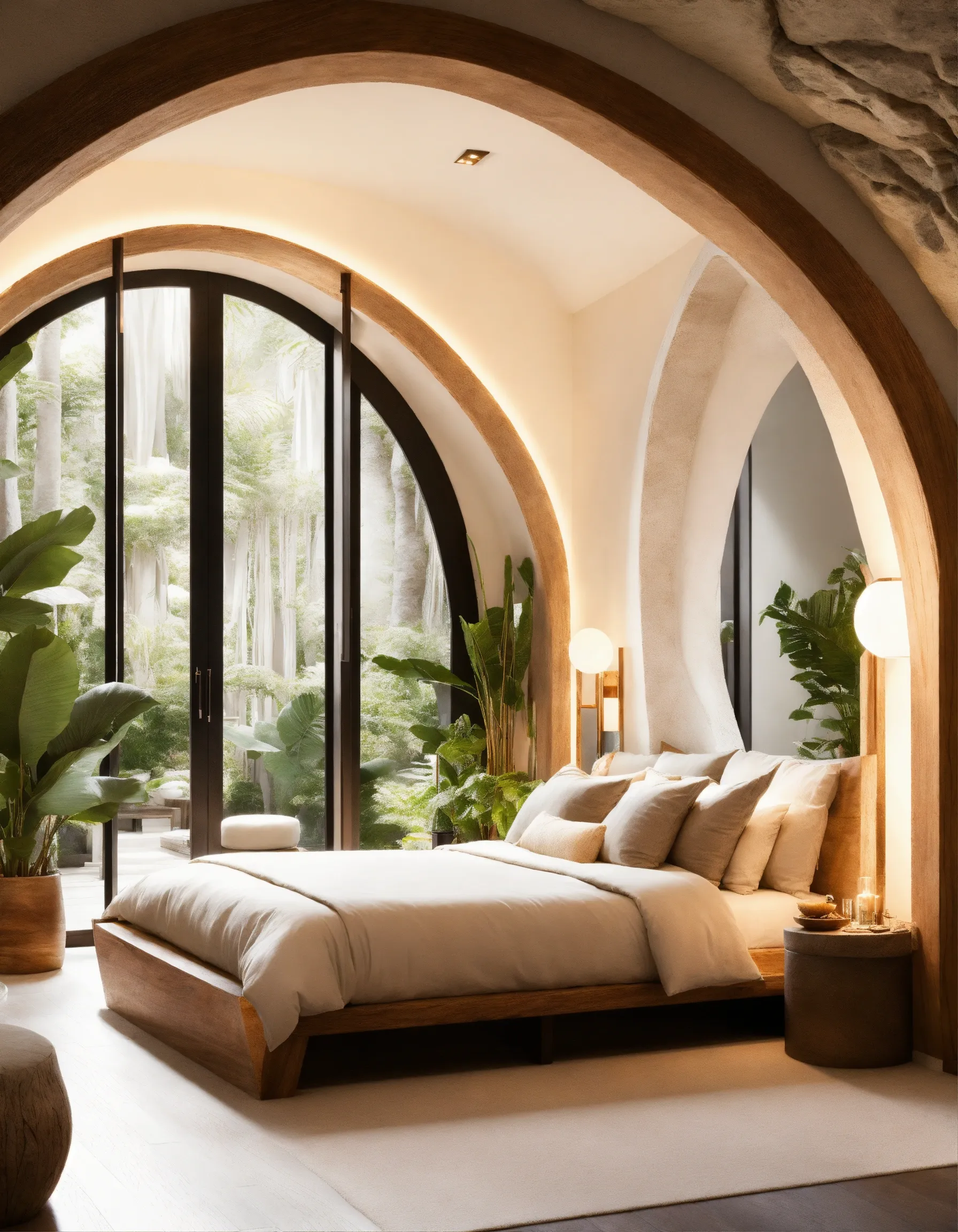 Weelderige woonkamer vol met diverse planten